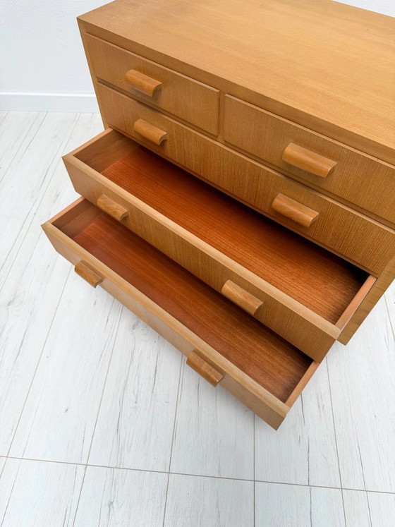 Image 1 of Cassettiera vintage in rovere stile Mid-Century Modern, design scandinavo, anni '60