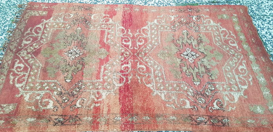 Image 1 of Alfombra bereber de lana anudada a mano, 193 x 115 cm