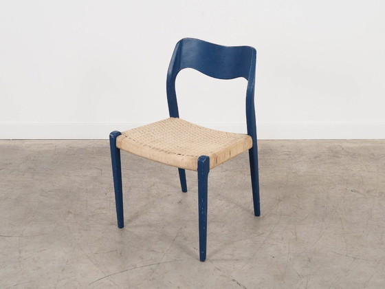 Image 1 of Sedia in teak blu, design danese, anni '60, designer: Niels Otto Møller
