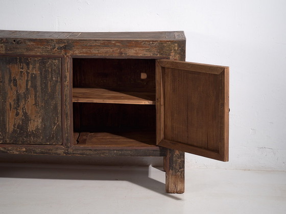 Buffet bas ancien style wabi sabi (c.1900) #24, Bois, Fer, Noir (photo 48 sur 57)