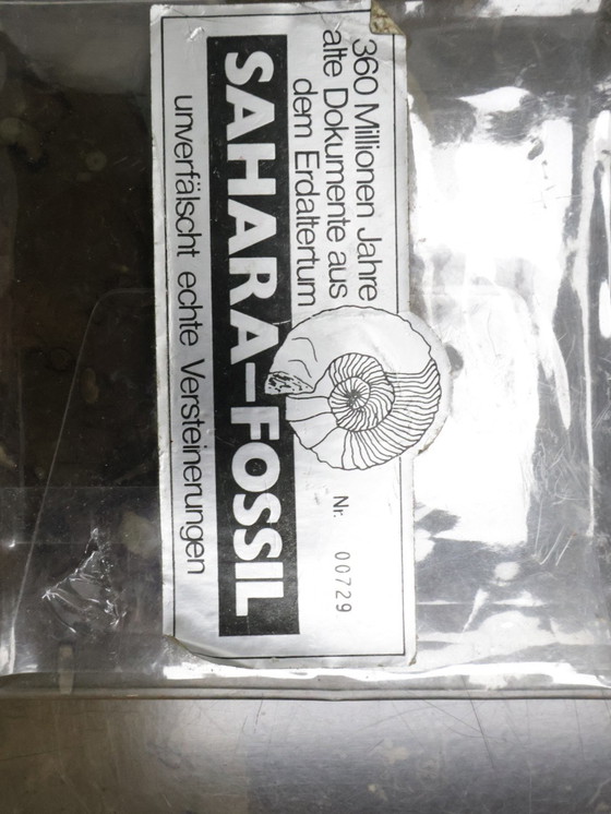 Image 1 of Vintage coffee table Laauser Natural stone fossil