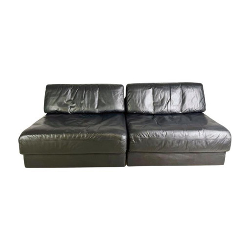 Original Midcentury Modularsofa Couch de Sede DS76 / DS78 Leder