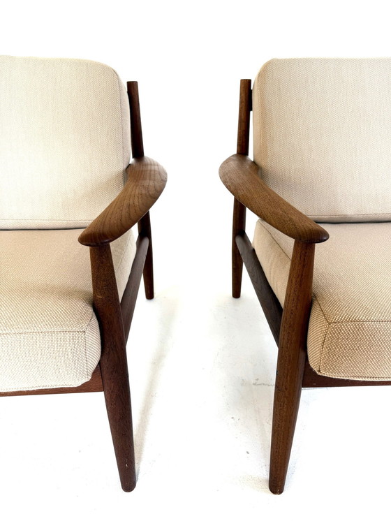 Image 1 of 2x vintage fauteuil, Grete Jalk, France & Søn ‘60