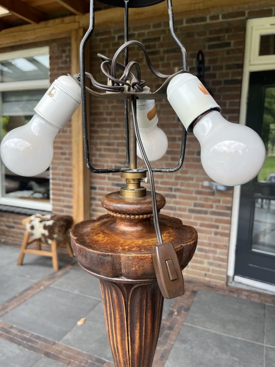 Image 1 of Lampadaire en bois massif (style : Louis XIII/Néo-baroque)