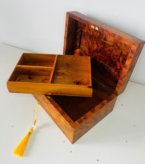 Magnifico e ampio portagioie in radica di tuia – Lavorazione artigianale di lusso – Oggetti decorativi, Wood (photo 9 of 16)