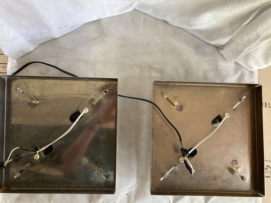 Image 1 of Coppia di applique d'epoca in vetro di Murano