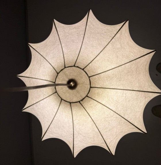 Image 1 of Mid-century Cocoon pendant lamp by Friedel Wauer for Goldkant Leuchten, Germany, 1970s.