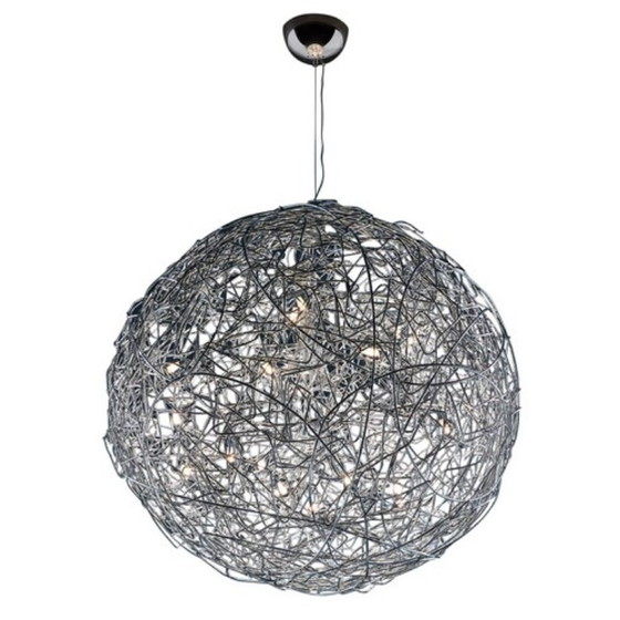 Catellani & Smith Fil de Fer – hand-woven aluminum pendant lamp ~Ø90 cm – Aluminium (photo 2 of 5)