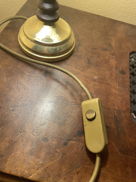 Image 1 of Tiffany stijl tafellamp glas-in-lood 