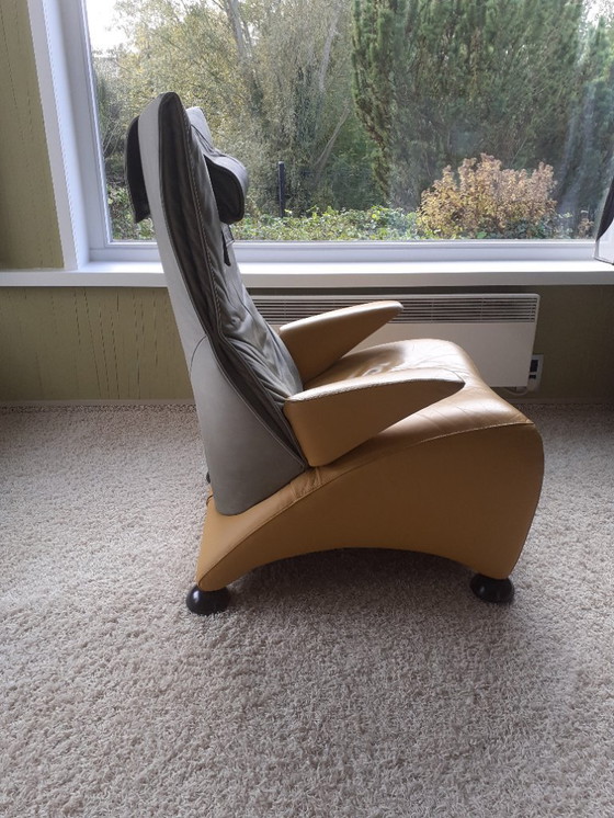 Image 1 of vintage zetel van Jori met voetbank