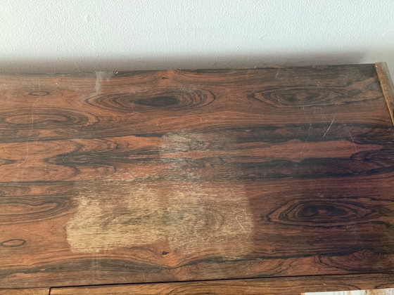 Image 1 of Armario de pared de madera de palisandro con base de acero de Bornhold.