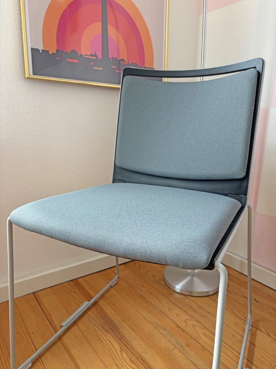 Image 1 of ✨ Silla VIASIT Klikit con carcasa negra y funda de asiento plateada ✨