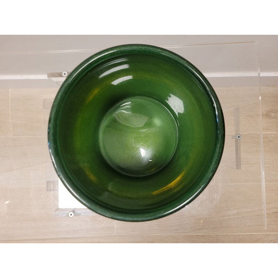 Image 1 of Vintage emerald green centerpiece, Italy 1990s