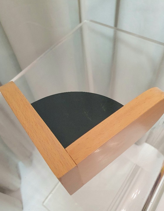 Image 1 of 2 x Buchstützen Buche/schwarz postmodern 1980er