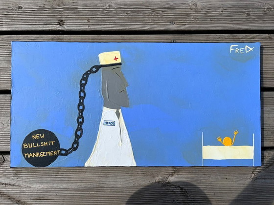 Image 1 of Acrylique sur chassis entoilé.  Format 60x30cm 