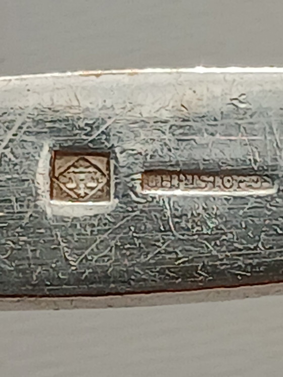 Seltenes Christofle 12 Messerbänkchen Set, Modell: Moderne. Art Déco 1930 – Tischdekoration, Silver (photo 13 of 15)