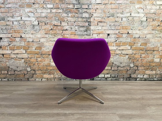 Allermuir Open A640, Fuchsia stof | PearsonLloyd, Draaistoelen, Textiel, Metaal, Paars, Modern (foto 5 van 15)