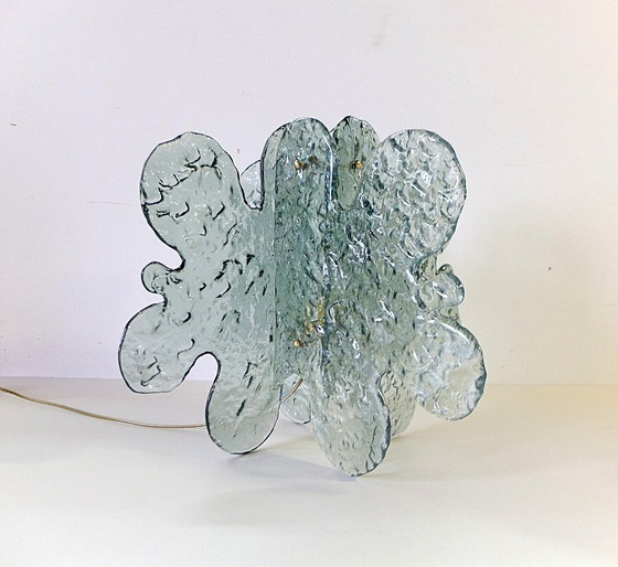 Image 1 of Tischlampe aus dickem Muranoglas Mazzega, Italien
