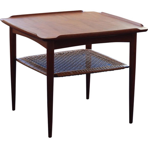Vintage teakhouten bijzettafel door Poul Jensen voor Selig voor Jensen, 1960