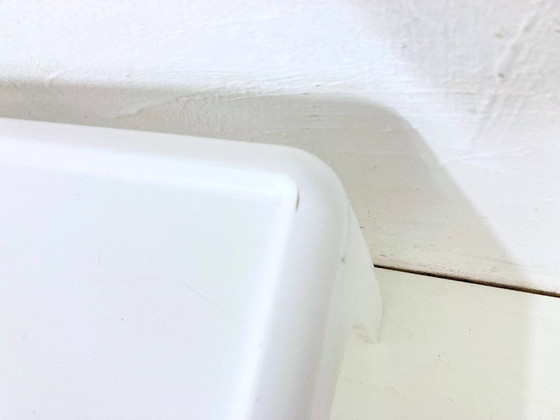 Image 1 of Tavolino da caffè Space Age in plastica bianca, design Peter Ghyczy Horn Collection