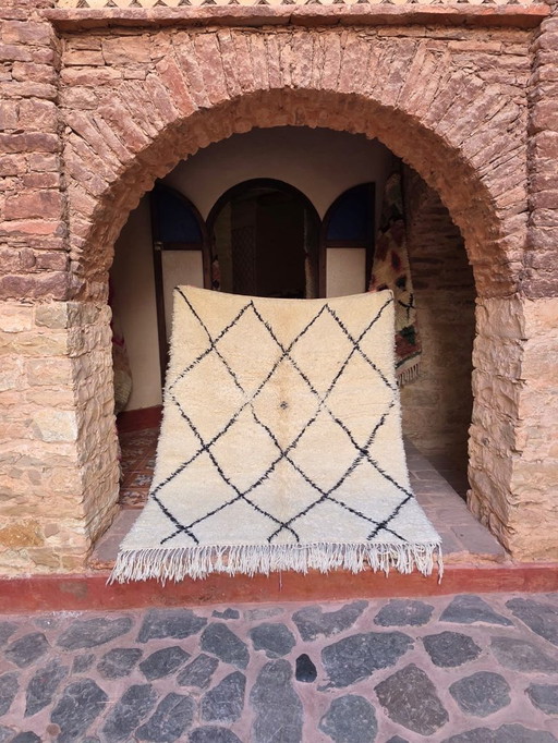 Tapis Shaggy Beni Ourain 195 x 155 cm