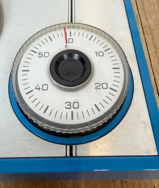 Horloge murale de cuisine vintage est-allemande de Weimar, années 1970 – Pendules, Glass, Plastic (photo 11 of 18)