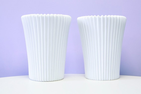 Set di 2 Applique Ikea 'Bista', Porcellana, Bianco, Modern (foto 2 di 5)