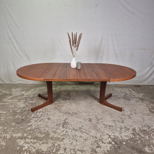 Table de salle à manger extensible en teck, design danois des années 1960