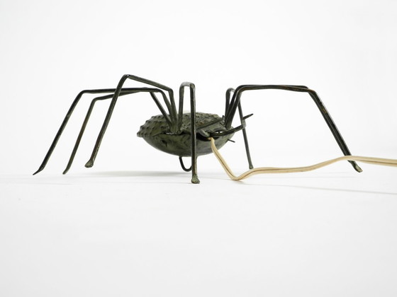 Image 1 of Bellissima lampada da parete italiana "Spider" in stile Mid-Century Modern realizzata in metallo