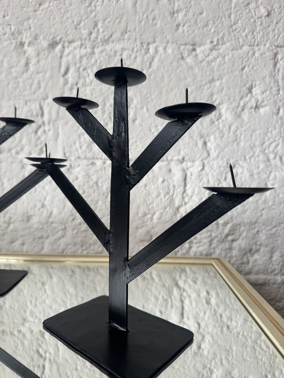 Image 1 of Lampadari in ferro battuto, stile Habitat anni '80