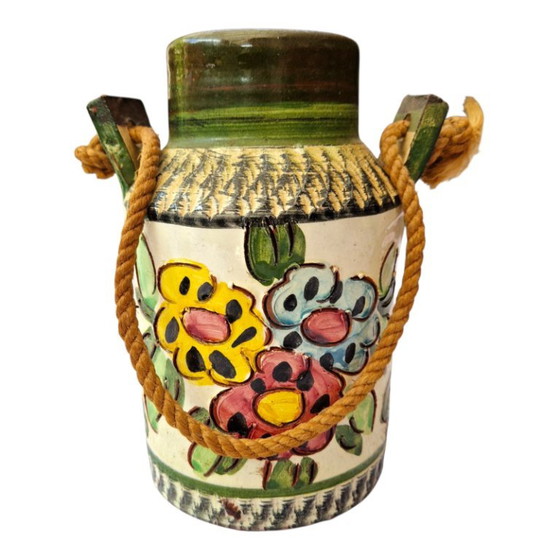 Vaso in ceramica Hükli, portafiori sospeso a forma di lattina del latte – Hükli Keramik, Vasi (photo 4 of 7)