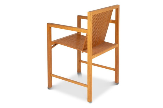 Image 1 of Ruud Jan Kokke. Coppia di poltrone minimaliste in rovere. Anni '80