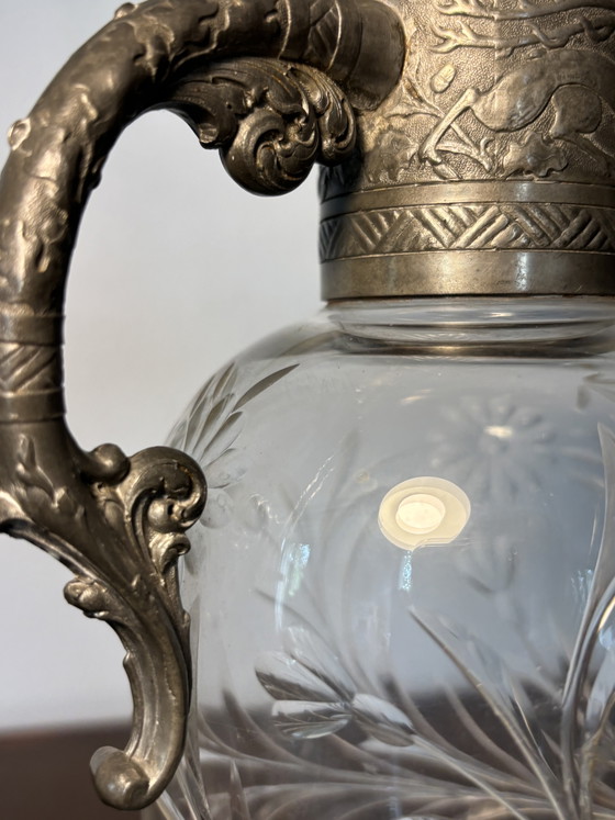 Baccarat Cruche Fin 19eme - Debutto 20eme – Bicchieri e caraffe, Crystal, Metal (photo 11 of 15)