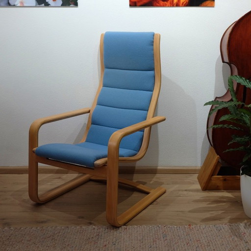 Zweedse Ekstrom Lamello fauteuil – Textile, Wood (photo 2 of 7)