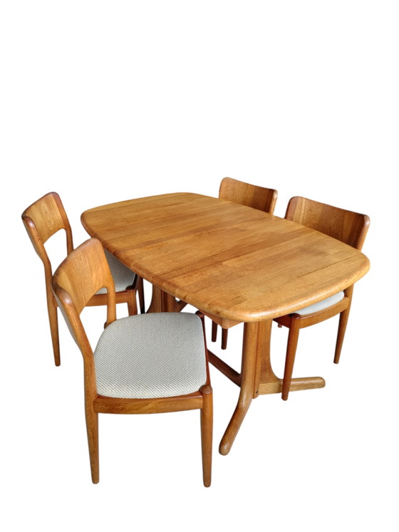 Image 1 of Vintage, Danish teak extendable oval dining table