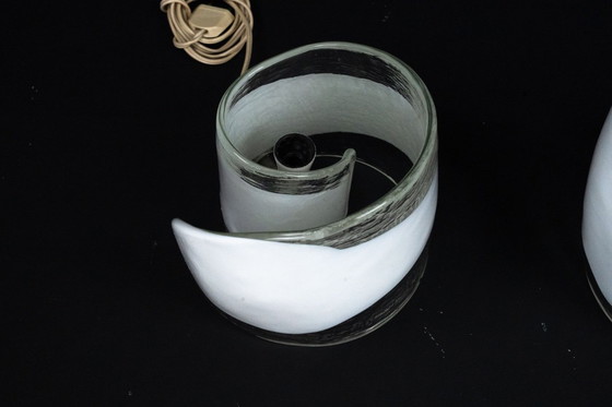 Image 1 of La Murrina, pair of Murano glass table lamps. Italy 1970s