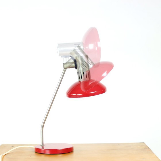 Image 1 of Midcentury Red Table Lamp By Aka Leuchen, Germany 1970s