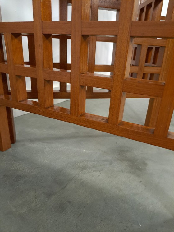 Image 1 of Teak houten kamerscherm roomdivider