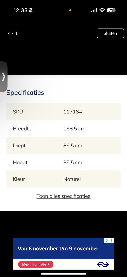 Coffee table lindner