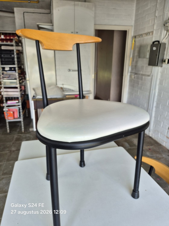 Vintage Tafel 4 Stoelen – tavo, Eettafels, Metal, Wood (photo 6 of 9)