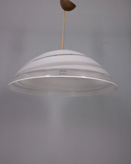 Image 1 of Vintage kroonluchter uit de jaren 70 van Murano-glas, Italiaans design.
