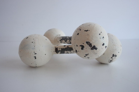 Image 1 of Set Art deco dubbele bal halters, jaren 1930.