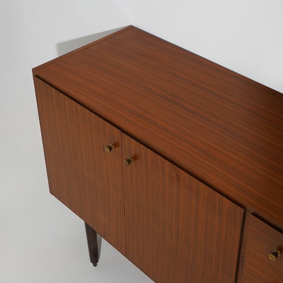 Wooden Sideboard With Brass Knobs, 1960s (photo 13 of 15)