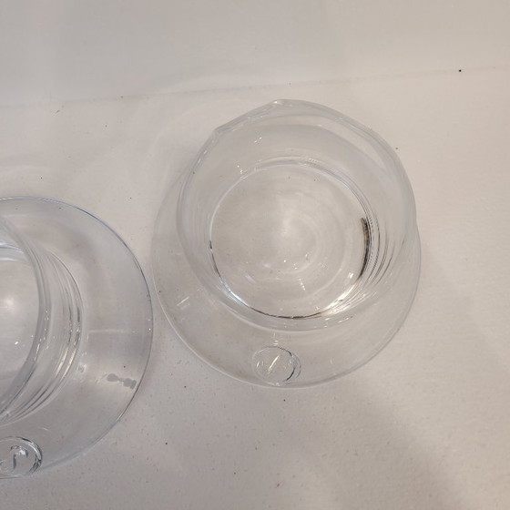 Image 1 of Coppia di candelieri in cristallo, Sempre, anni 2000 - Belgio