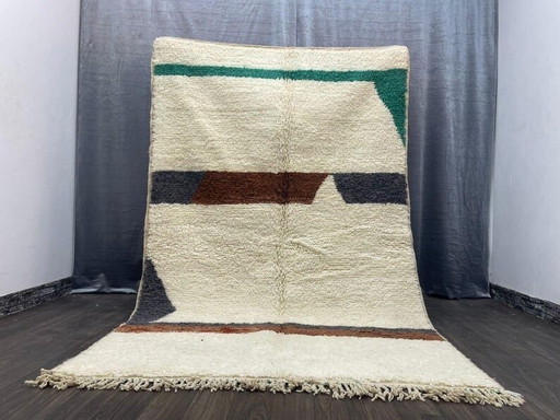 Tapis en laine pure fait main traditionnelle 1,5/2,5 m