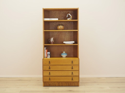 Librería danesa chapada en roble con estantes ajustables, década de 1960. – boekenkasten, Wood (photo 2 of 15)