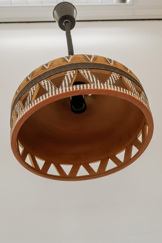 Lampada a sospensione vintage in ceramica proveniente dalla Danimarca, anni '70. – Lampade a sospensione (photo 6 of 10)