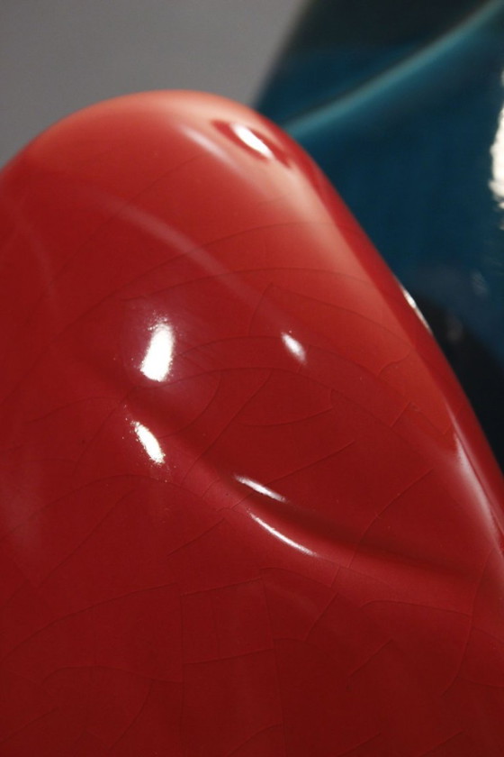 Image 1 of François Chatain - Grande lampe menhir vintage design post-moderne France 1990s