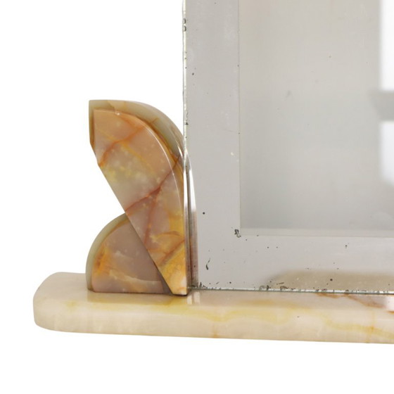 Cuadro grande estilo art déco con marco de fotos, mármol ónix y borde espejado. – Marcos de fotos, Marble (photo 3 of 22)