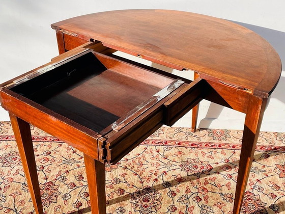 Image 1 of Console ' halve maan ' * Antiek XIX eeuw * Empire-stijl